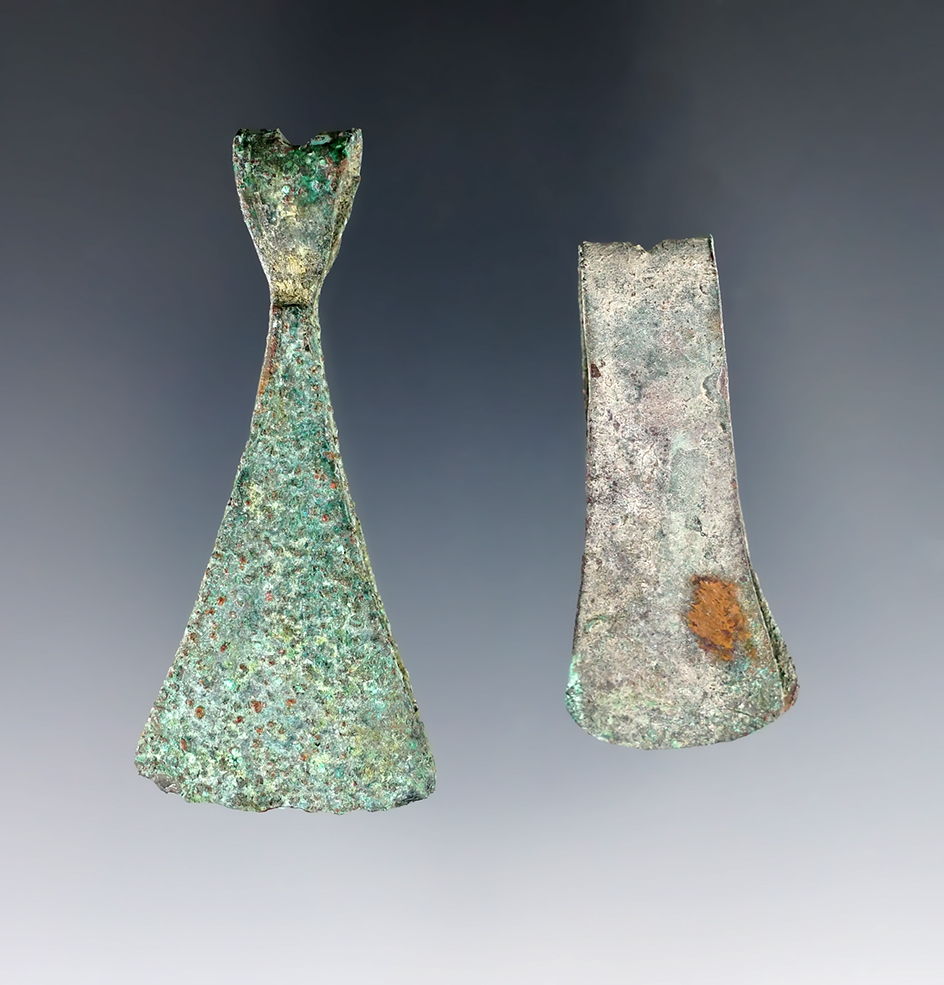 Pair of Inca culture tweezers in excellent condition found in Peru. Largest is 2 1/16".