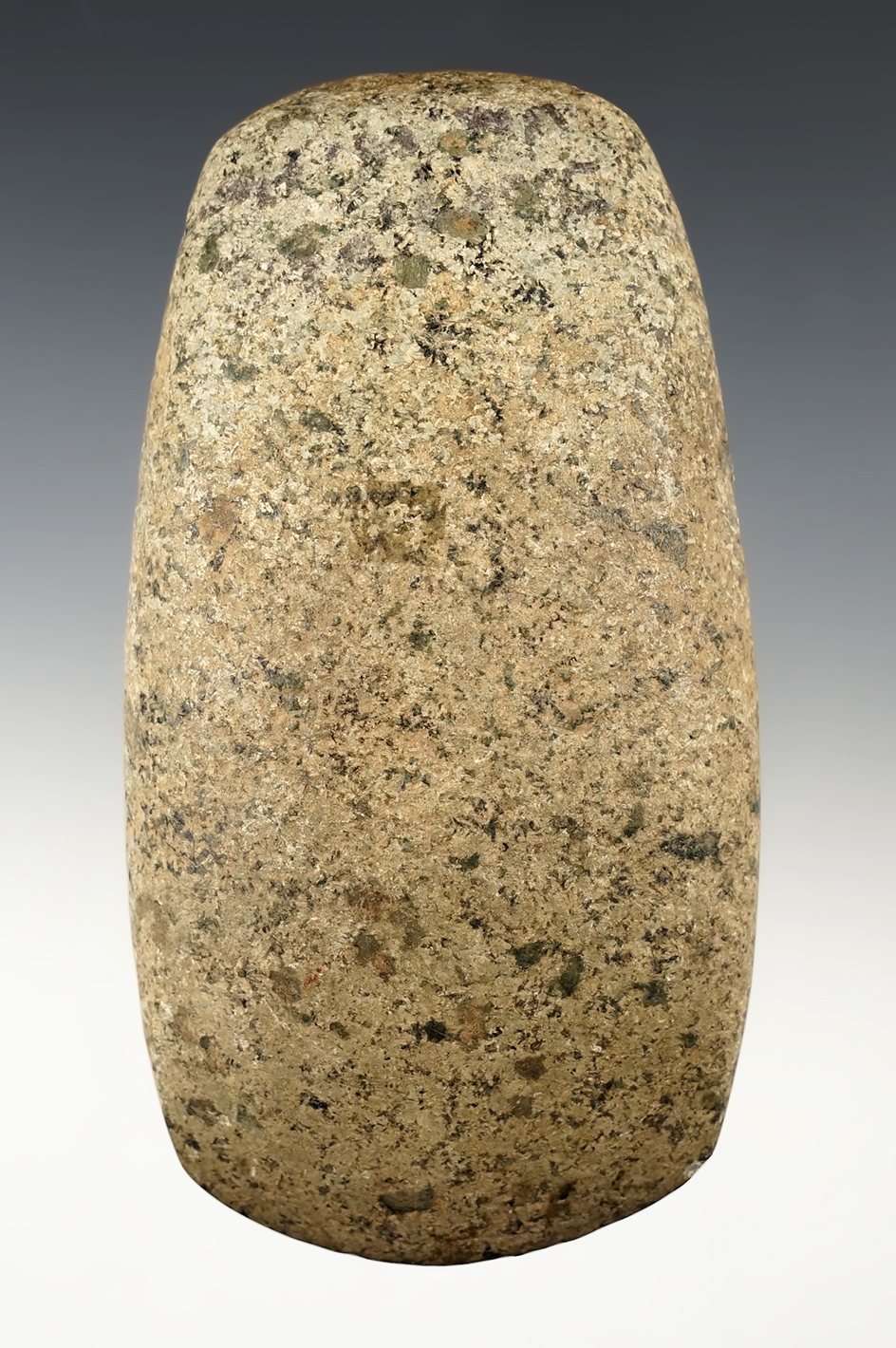 Finely made 5" Hardstone Celt with a nice sharp bit. Richland Co., Ohio. Ex. Jack Hooks.