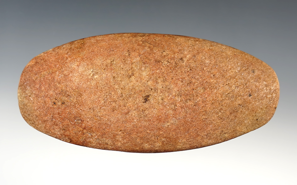 Well patinated 5" Undrilled Pendant found in Hancock Co., Ohio. 