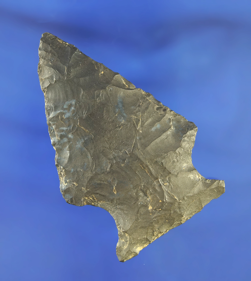 2 7/8" Susquehanna Broad Point found in New York. Comes with a Bennett COA.