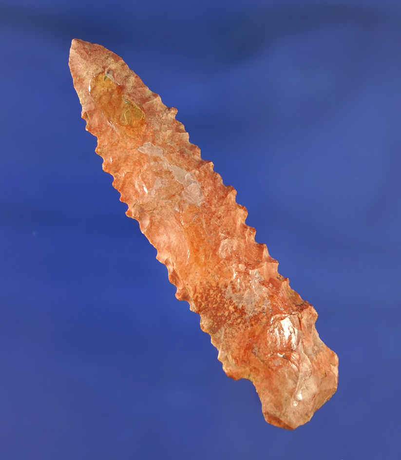 Nicely serrated 3" long Knife found in Tennessee.