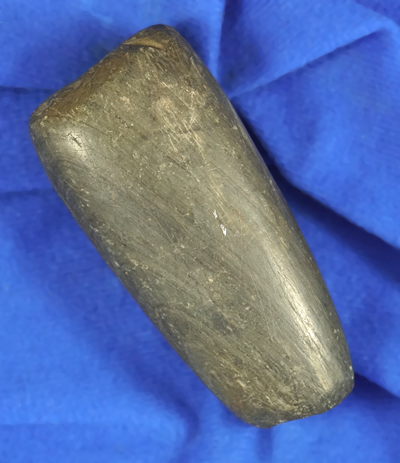 3 3/8" Flattened Tubular Bannerstone - Ohio.  Bennett COA.