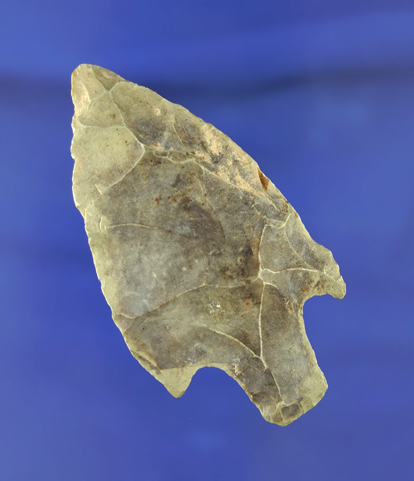 2 13/16" nicely patinated Stemmed Knife found in Oklahoma. Gregory Perino collection.