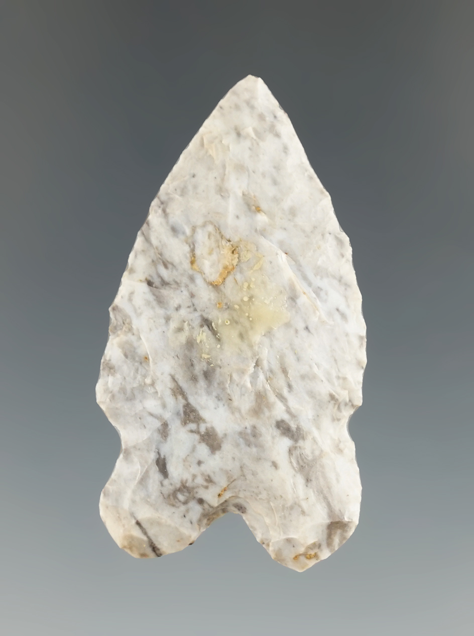 1 11/16" Hanna point found in Wyoming.