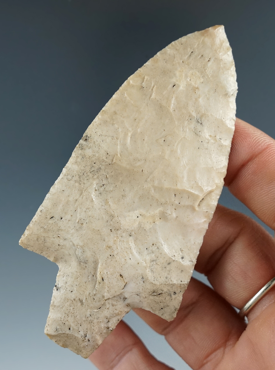 Excellent style on this 3 1/2" Newnan found in Florida which was glued to a board.