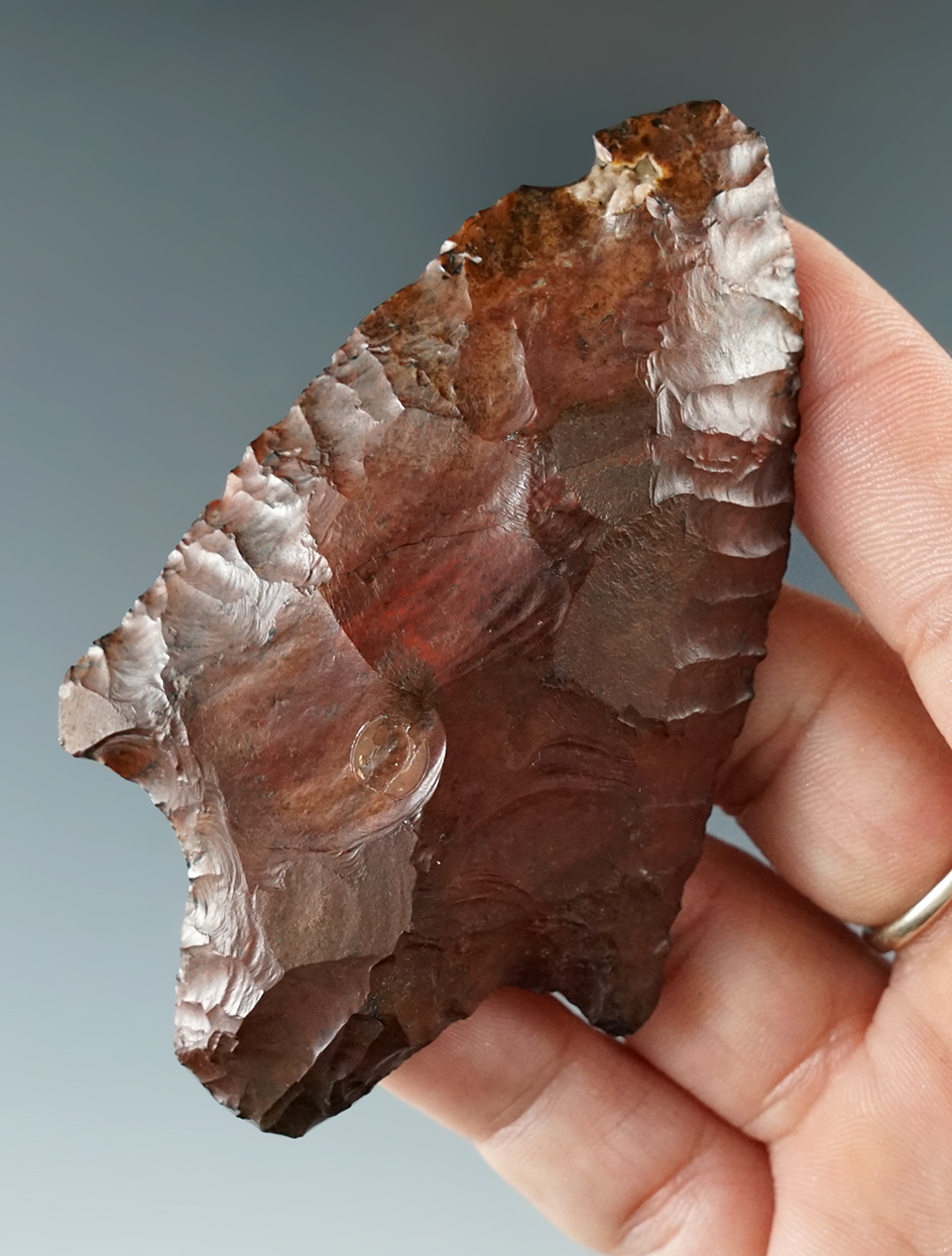 3 3/8" Levy Knife found in Baker Co., Georgia. Ex. Kevin Dowdy.