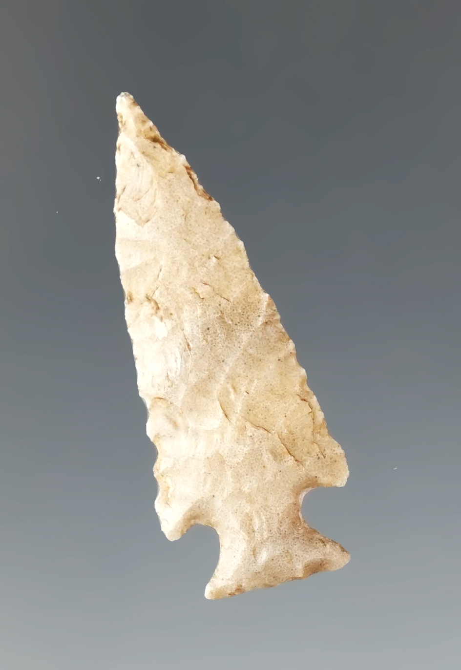 Nicely patinated 1 7/16" Sequoia point found in Oklahoma.