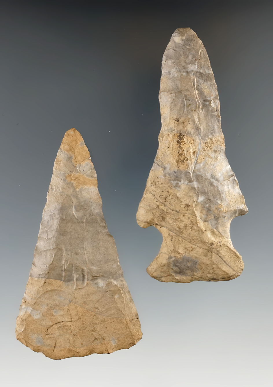 Pair of Knives found in Wyoming and Allegheny Co.,'s New York, largest is 3 1/2".