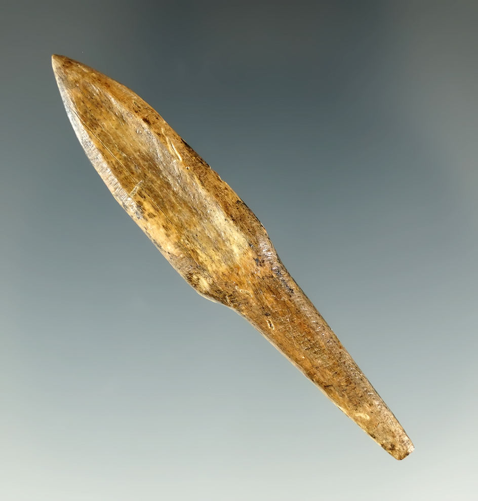 Rare and nice! 2 1/4" Socketed Bone Projectile Point in excellent condition, - Columbia River.