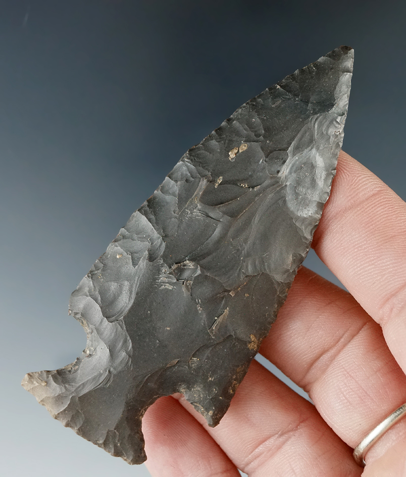 Nicely styled 3 3/16" Motley point found in Tennessee.