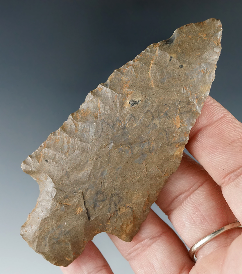 3 9/16" Dover Flint Stemmed Knife found in Tennessee.