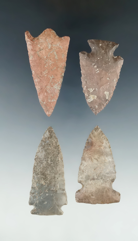 For nice Tennessee arrowheads, largest is 2”