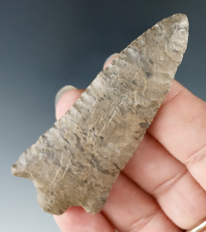 2 13/16" Dover Flint Eva point found in Tennessee.