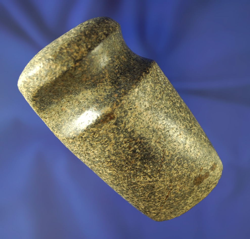 Exceptional style! Well defined 4 1/8" long 3/4 grooved poll type Axe found in Crawford Co.,  Ohio