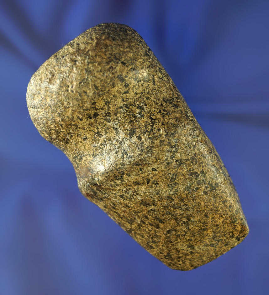 Exceptional style, well polished, 3 7/8" long 3/4 grooved Hardstone axe - Wyandot Co.,  Ohio.