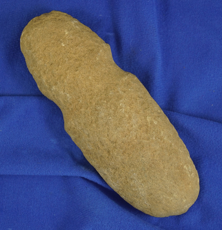 7" top groove pecked stone Adze found in New Jersey.