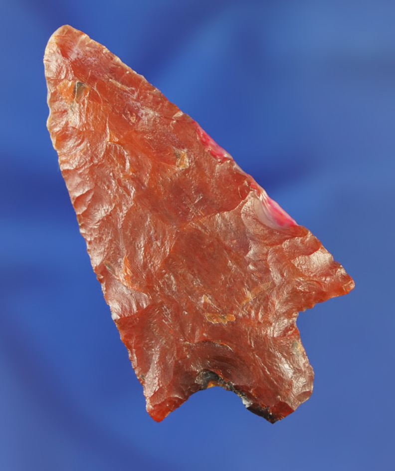 Beautiful highly translucent red 2 5/16" Newnan - Pasco/Pinellas Co.,  Florida area. Pictured.