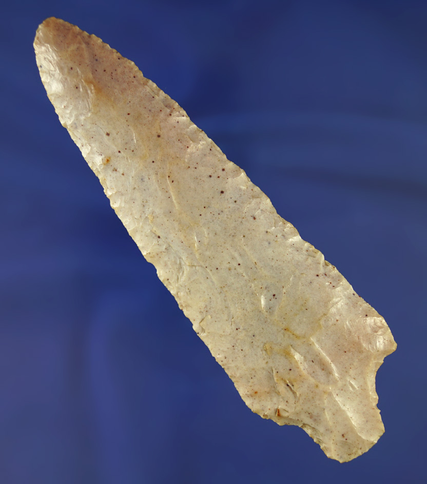 5 7/8" Pickwick made from heat-treated Coastal Plains chert found in central Georgia. Dickey COA.
