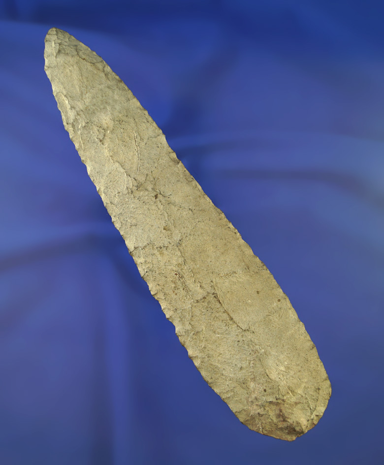 Large! 7 3/4" Archaic Blade found in southern Michigan. Comes with Bennett & Meadows COA's.