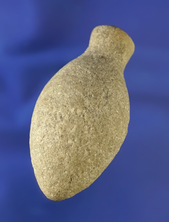 2 9/16" Quartz plummet which is uniquely styled found in Ohio. Ex. Jim Hovan collection.