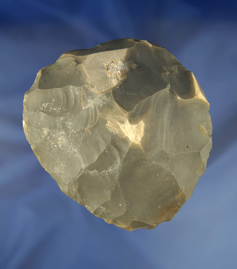 4 1/2"  Hornstone Cache  Blade found at the Crib Mound, Spencer Co., Indiana by Art Gerber.