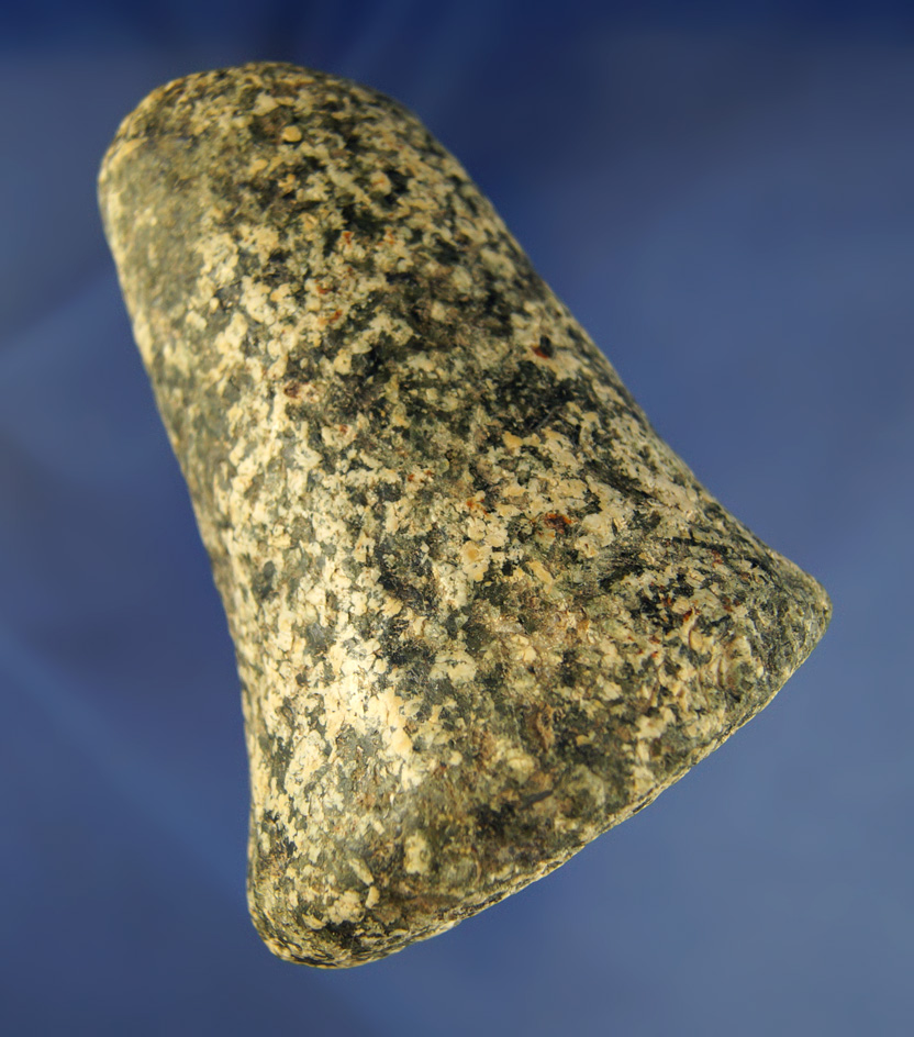 4 1/8" Hardstone Bell Pestle found in Ohio.