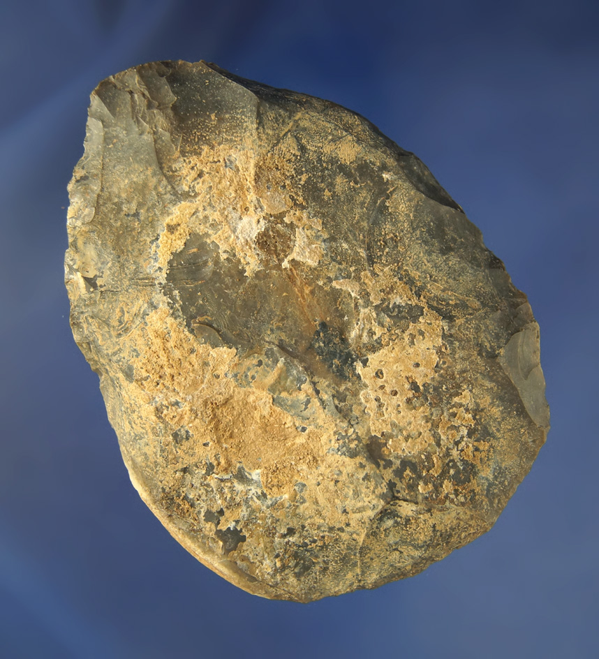 3 7/8" Hornstone Cache  Blade found at the Crib Mound, Spencer Co., Indiana. Art Gerber.