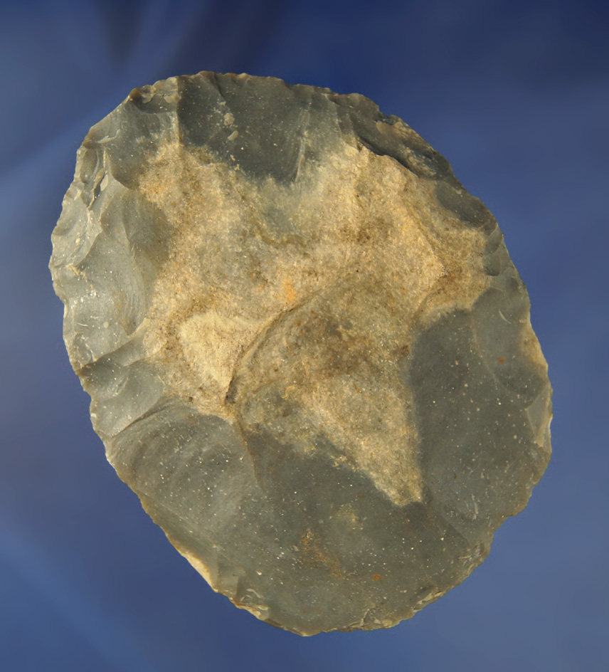 4 5/16" Hornstone Cache  Blade found at the Crib Mound, Spencer Co., Indiana by Art Gerber.