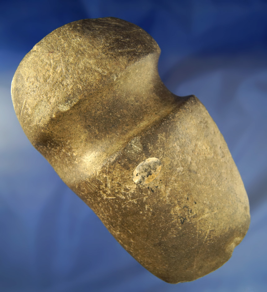 Large 7" long 7/8 grooved Axe that is highly polished with a nice deep groove found in Ohio.