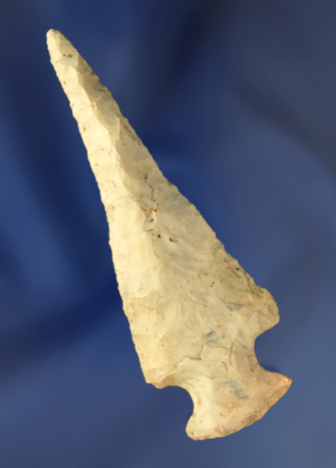 3 3/16" Bottleneck Drill (this is a hard style to find) made from Flint Ridge Flint found in  Ohio.
