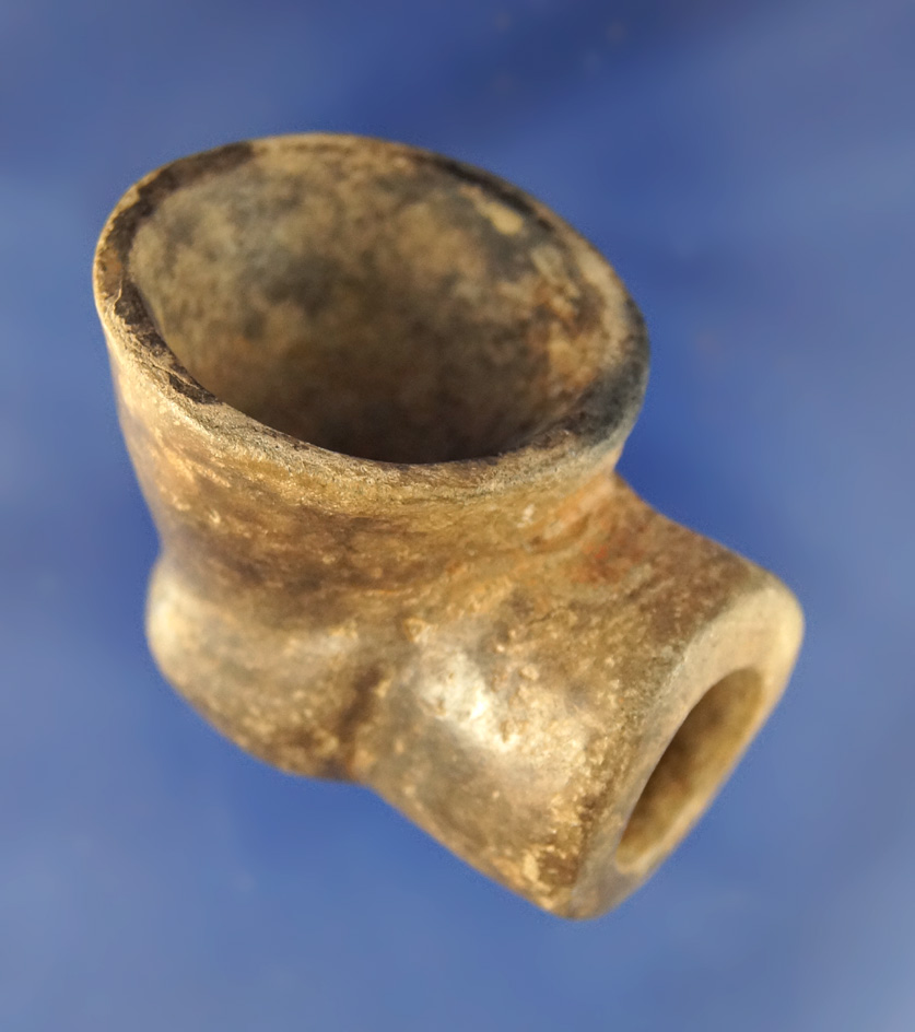 1 15/16" Mace Pipe found in Tennessee. Deaccessioned Museum - Davis G – 10 COA.
