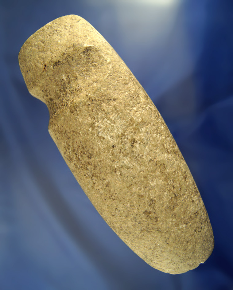 Very large 8 1/4" long 3/4 grooved Axe in excellent condition found in Putnam Co., Ohio.