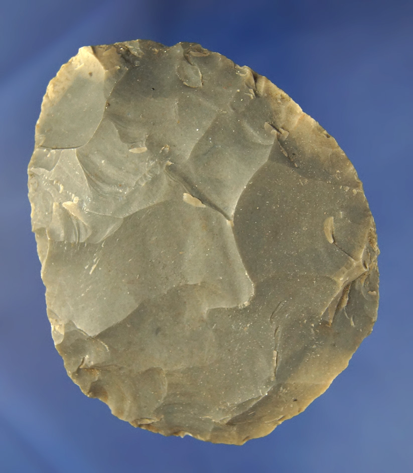 3 5/8" Hornstone Cache Blade found at the Crib Mound, Spencer Co., Indiana by Art Gerber.