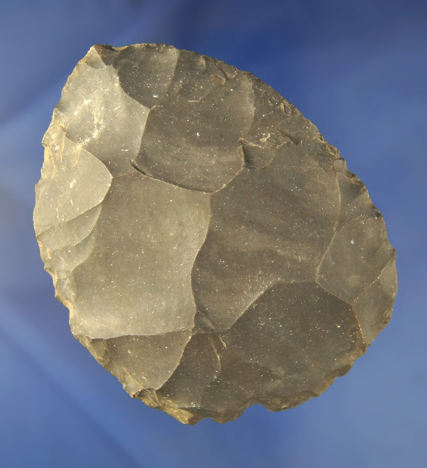 4 1/16" Hornstone Cache Blade found at the Crib Mound, Spencer Co., Indiana by Art Gerber.