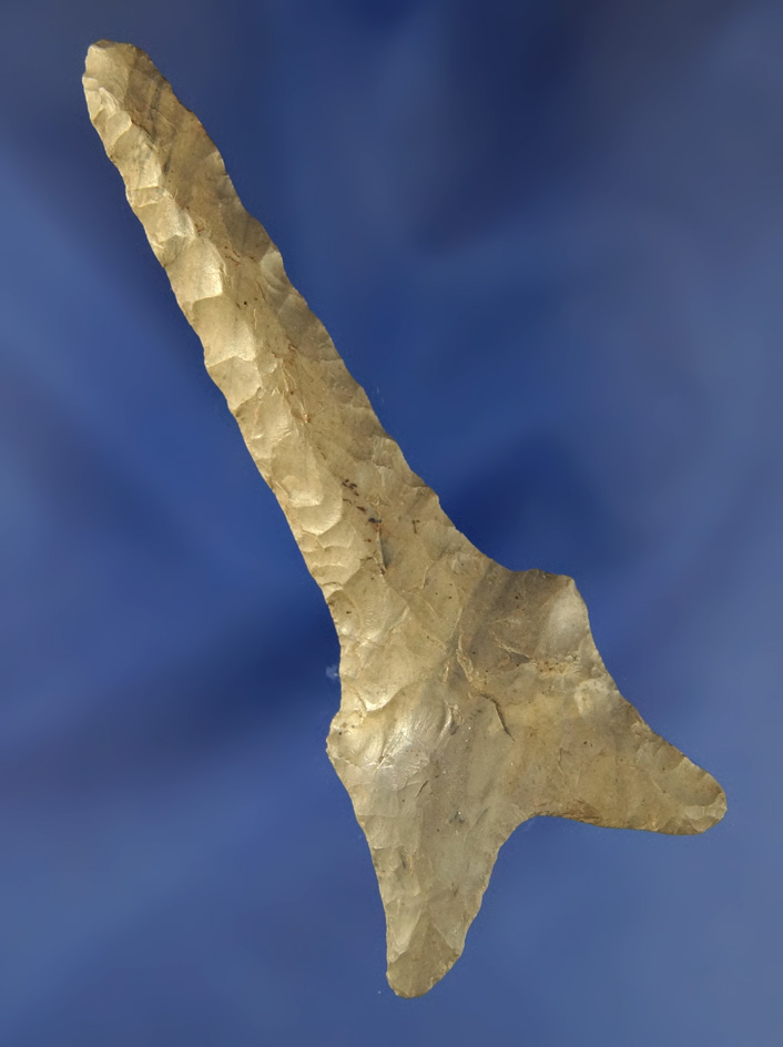 Nice! 3 1/2" Dalton Drill  made from Hornstone found in Indiana in perfect condition.