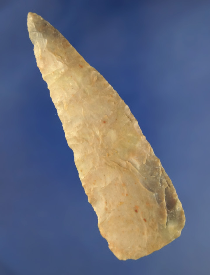 3 7/8" Flint Knife made from beautifully colored material found in Missouri.