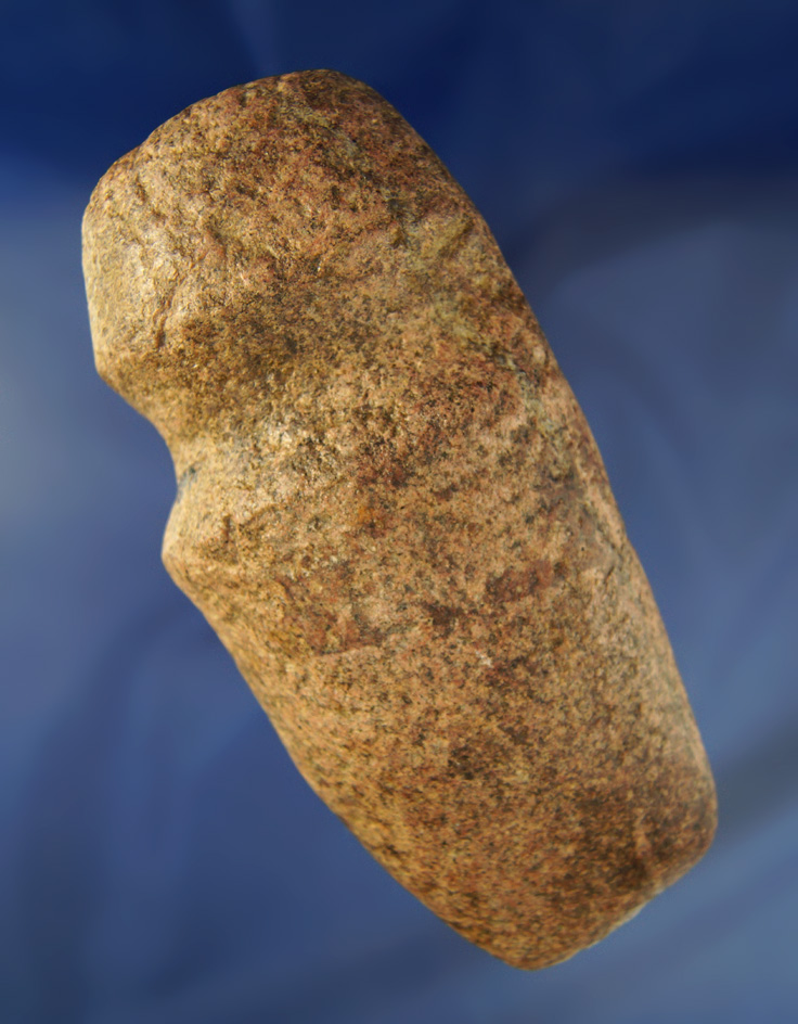 5 7/8" long 3/4 grooved Hardstone Axe found in Wayne Co.,  Ohio, Ex. Converse. Nice use polish.