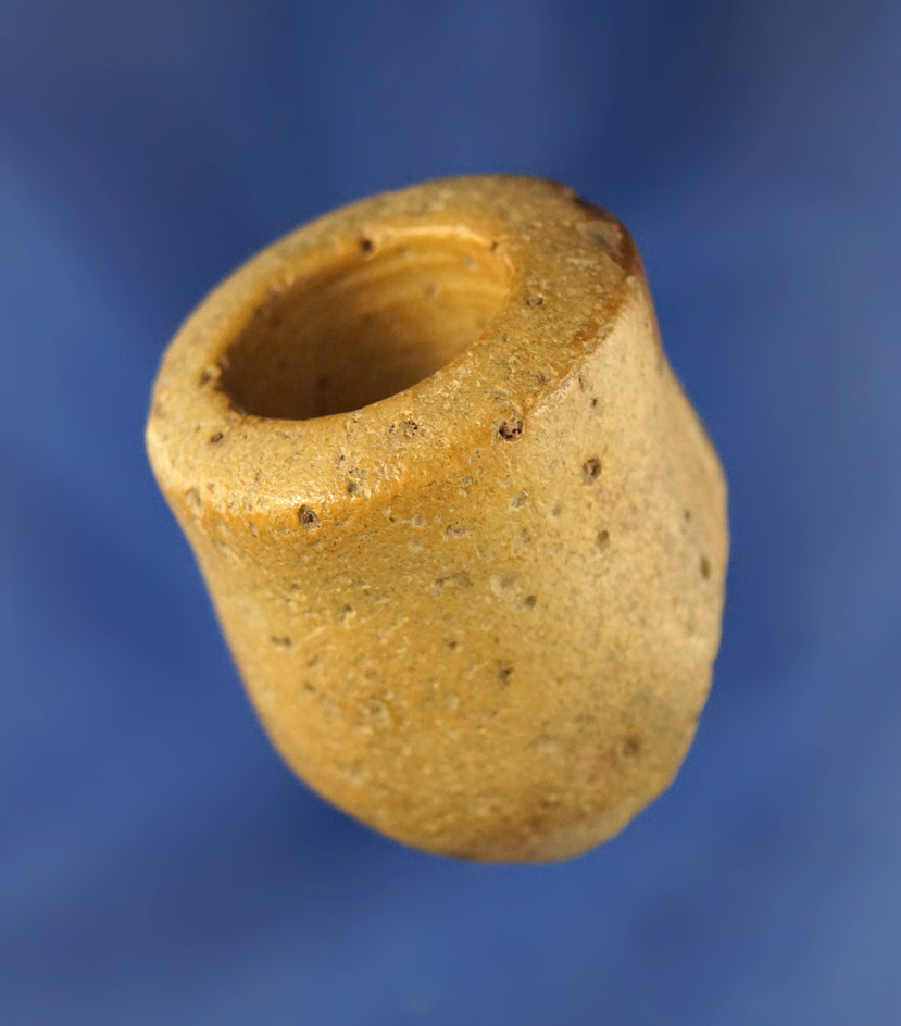 1 1/2" tall Pipestone Vase Pipe with some damage to bottom found in West Virginia  in 1960.