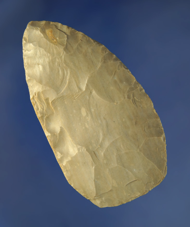 3 1/4" Hornstone Blade found at the Crib Mound, Spencer Co.,  Indiana by Jan Holtzman.