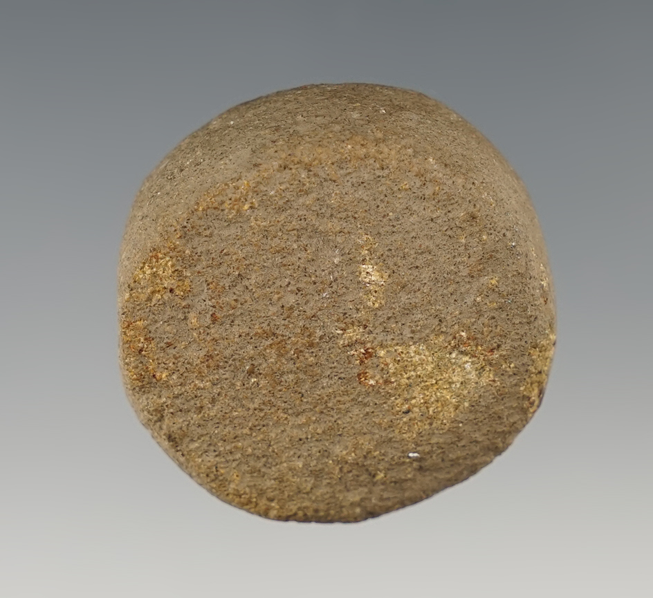 1 3/8" Miniature Sandstone Discoidal - Fox Field site, Mason Co., Kentucky. Davis COA. 