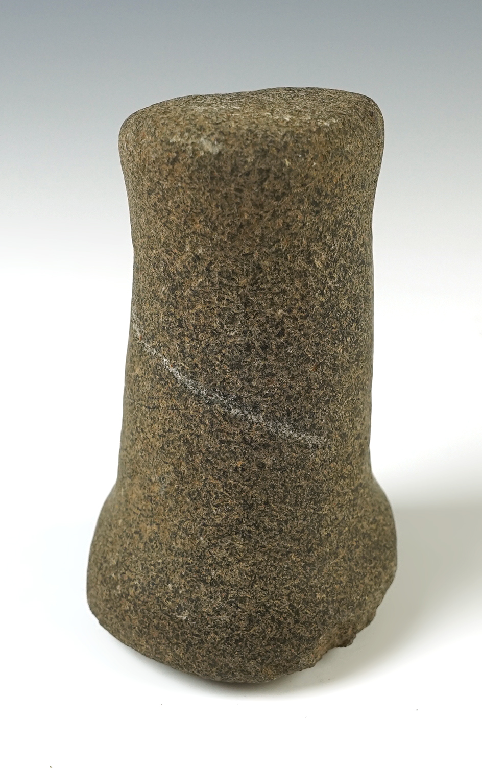 4 1/4" Knobbed Bell Pestle found in Pickaway Co., Ohio. Made from nicely polished Hardstone.