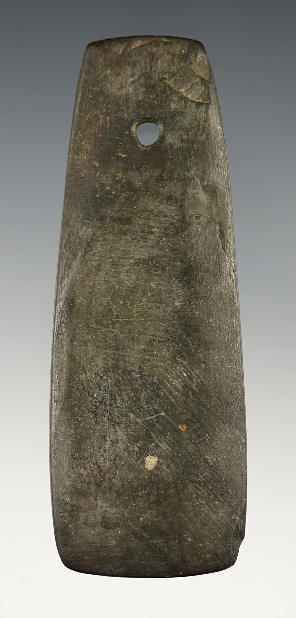 Nice 3 9/16" slate Pendant found in Allen Co., Indiana.