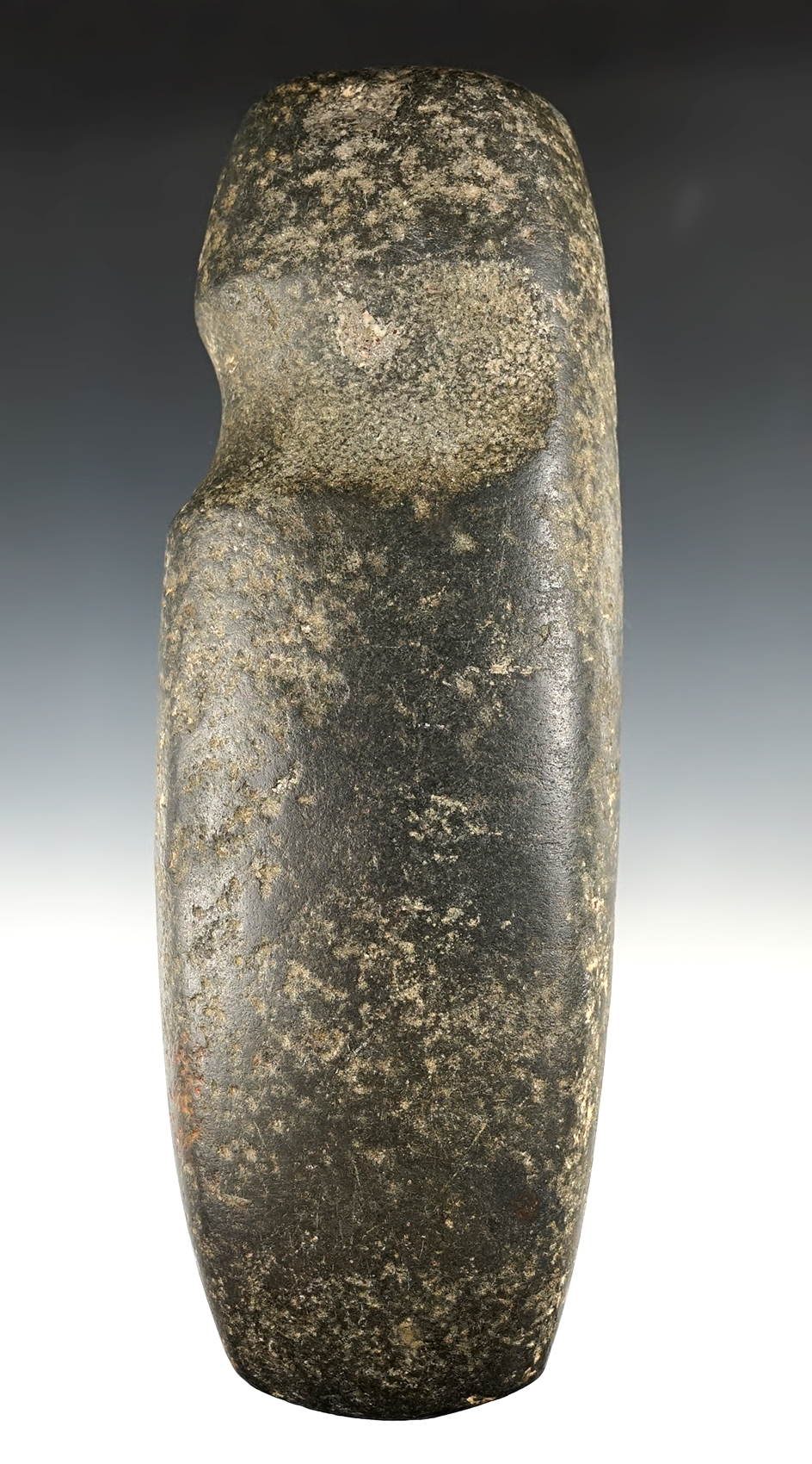 Large 8 1/2" long 3/4 Groove Hohokam Hammerstone found in New Mexico. Very well made.