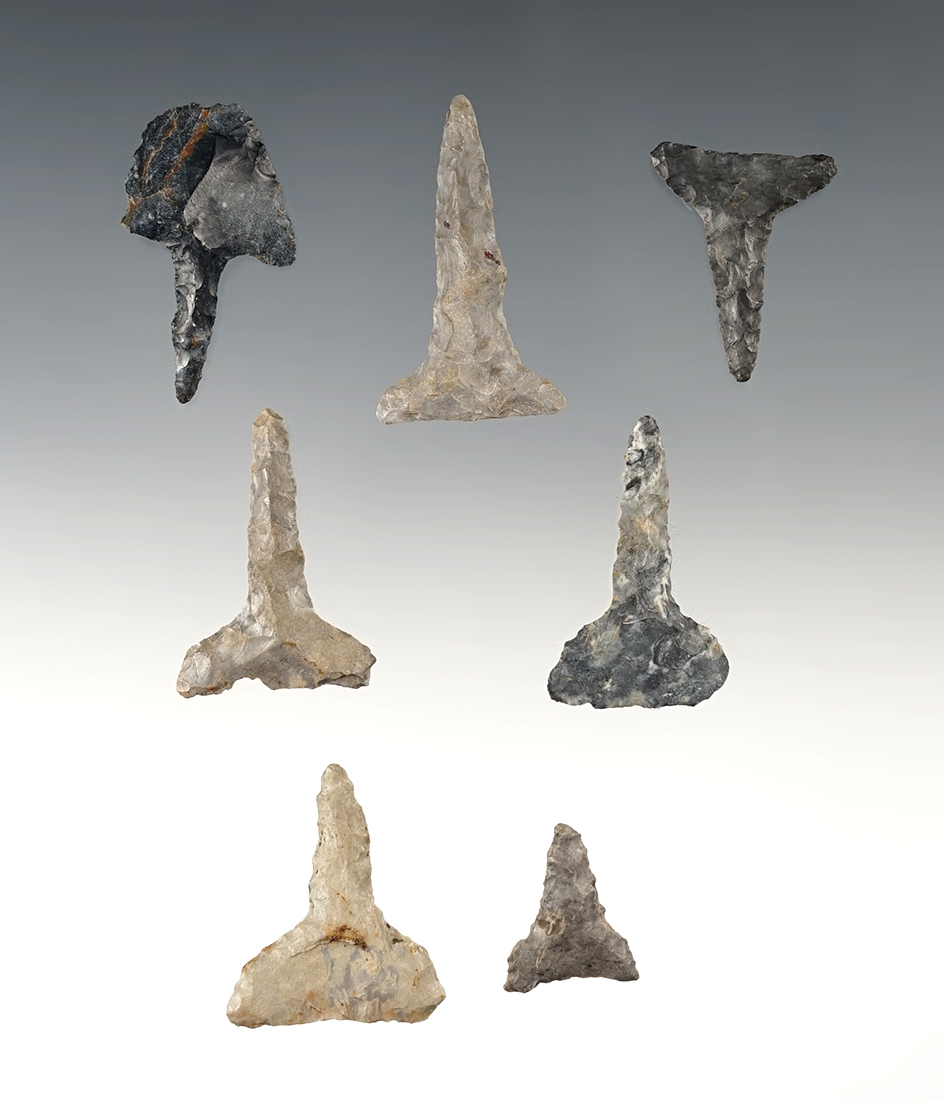 Set of 7 small Ohio Drills in good condition. The largest is 1 3/8".