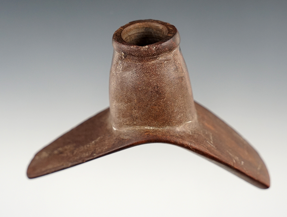 4" Stone Pipe found in Fulton Co., Illinois that is one half restored. 