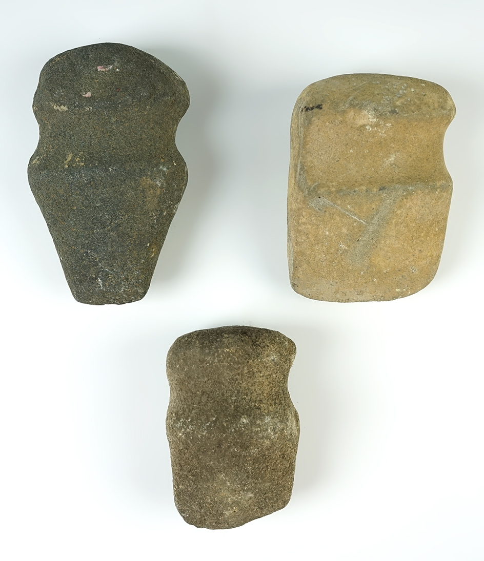 Set of 3 Axes found in the Eastern U.S. The largest is 5".