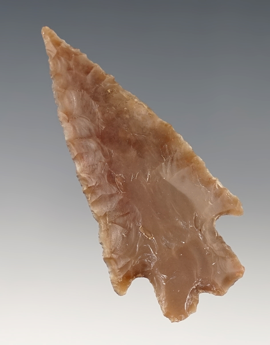 Ex. Museum! 2 9/16" Pedernales made from high grade Edwards Plateau Flint. Found in Texas. 