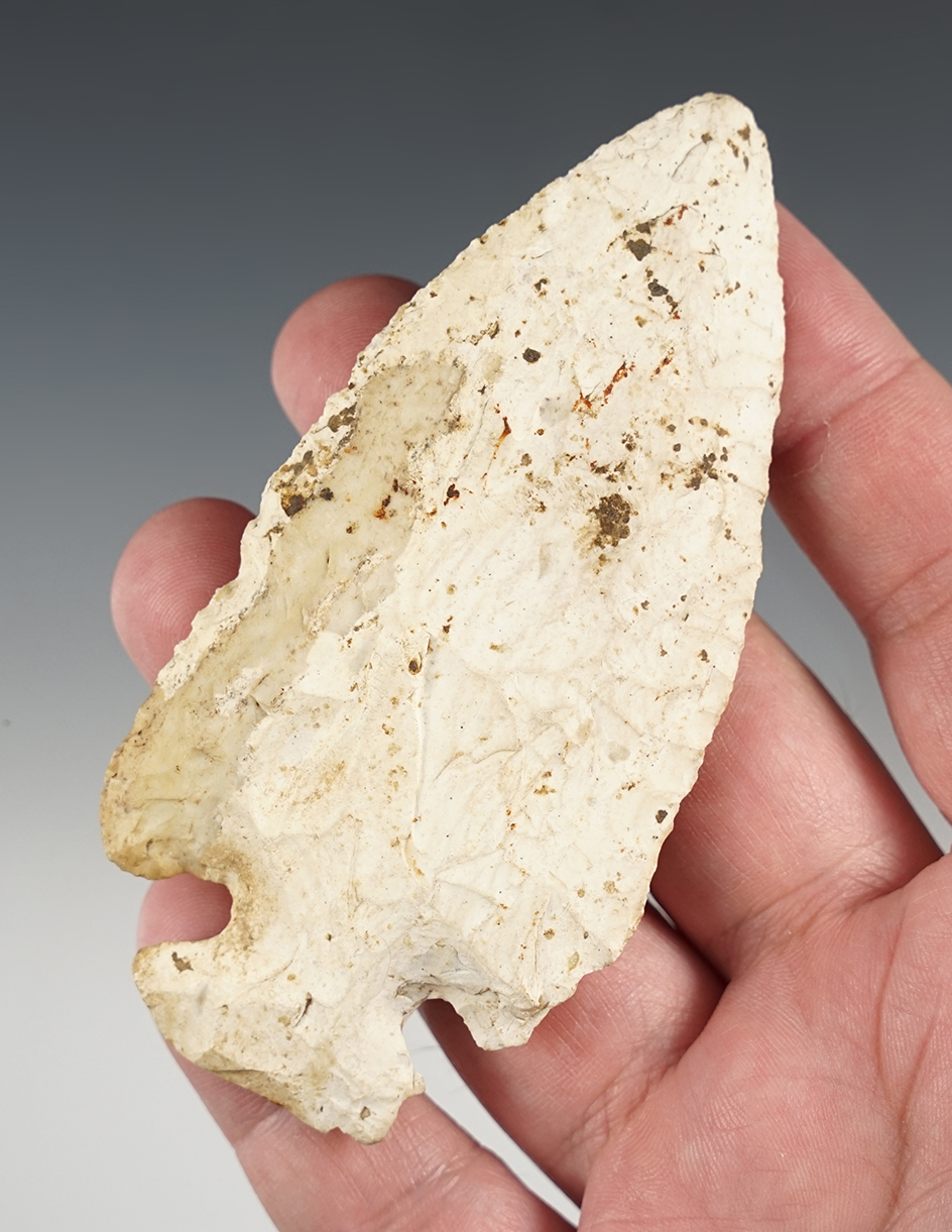 4" St. Charles Dovetail found in McDonough Co., Illinois. Ex. Steve Lewis collection.