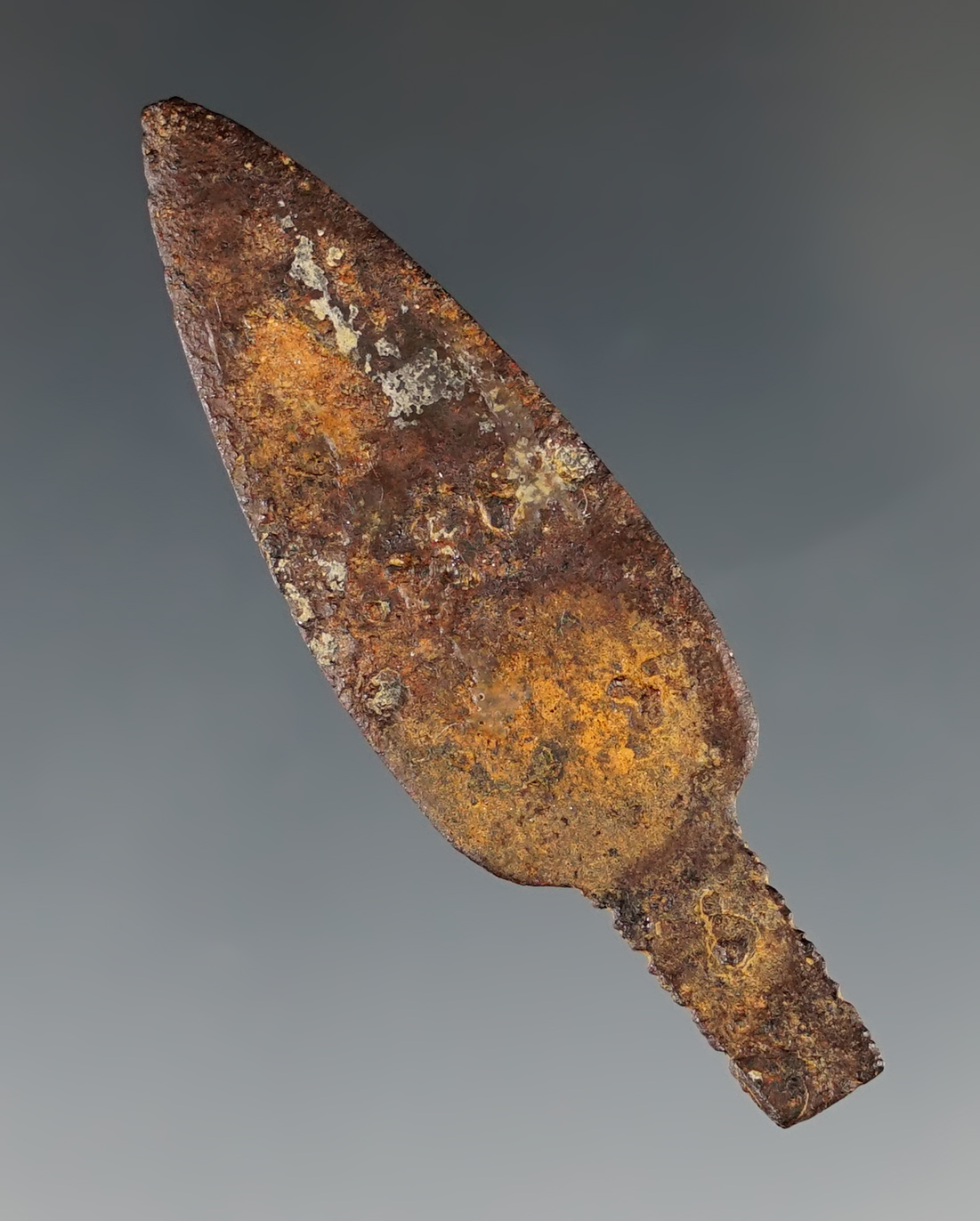 2 1/16" Historic Era Iron Point found in Routt Co., Colorado along Oak Creek.  Bennett COA.