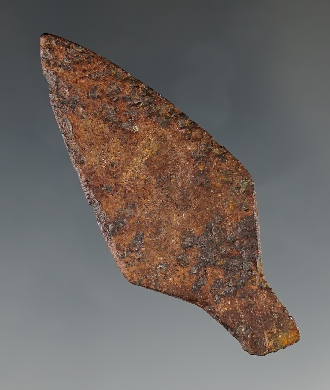 1 15/16" Historic Era Iron Point found in Colorado by Louis Brunke. Comes with a Bennett COA.